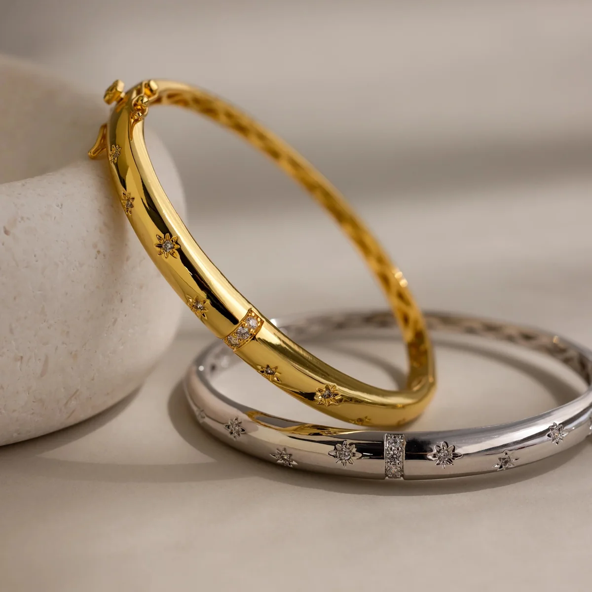 Sparkling Sleek Bangle — view 3
