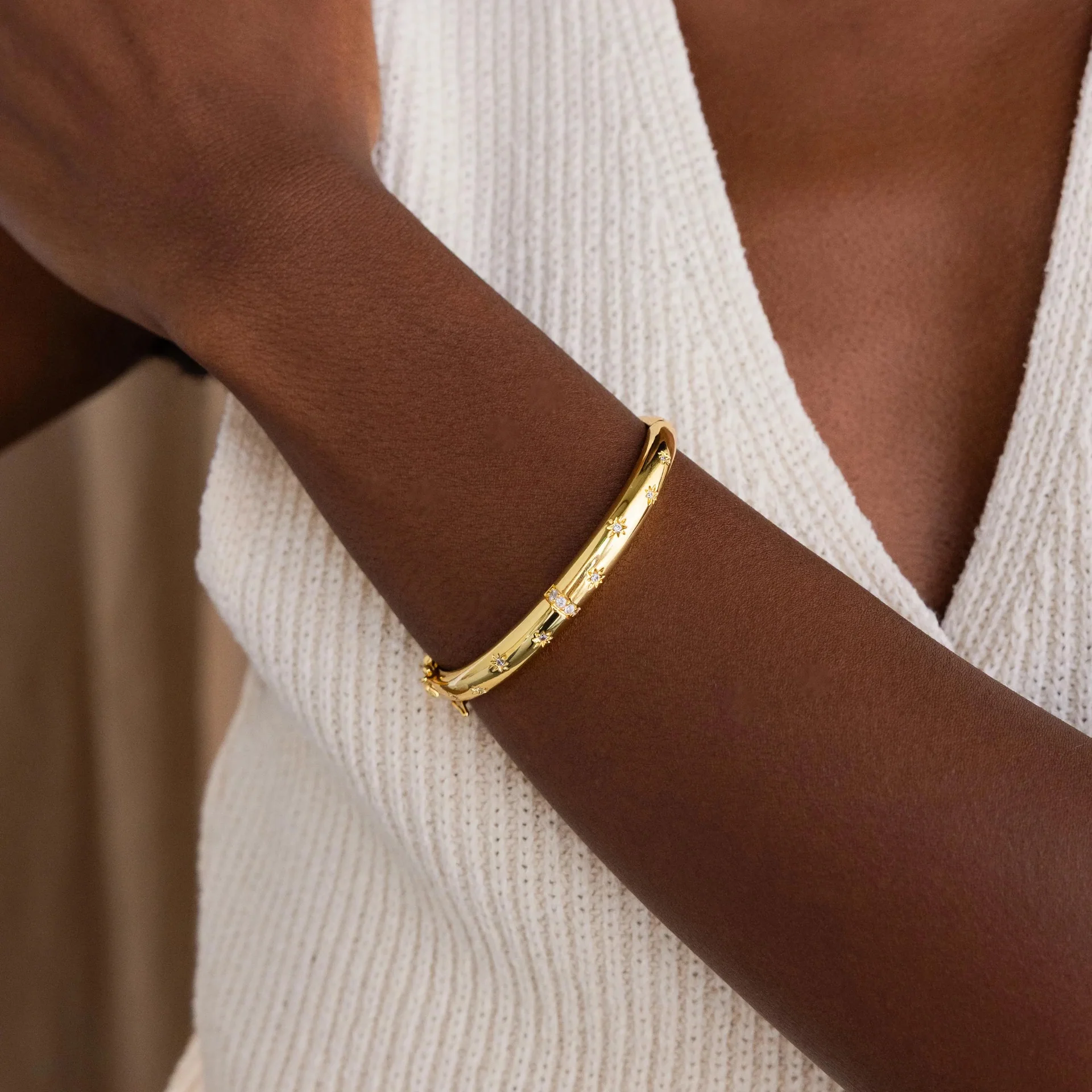 Sparkling Sleek Bangle — view 4