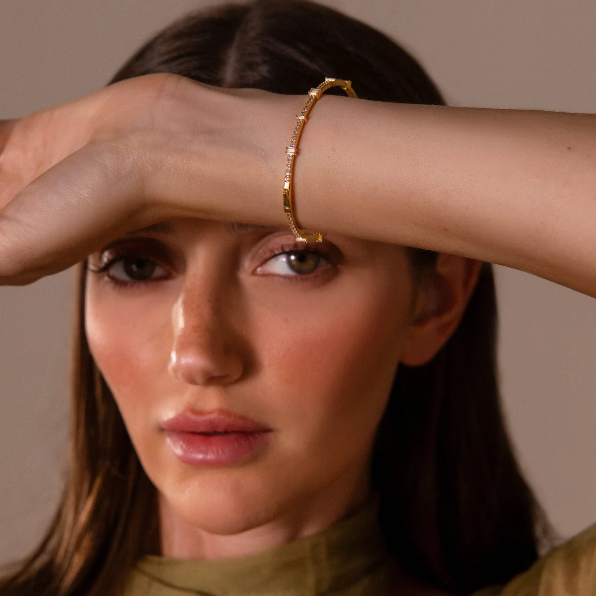 Classic Diamond Bangle Pair — view 6