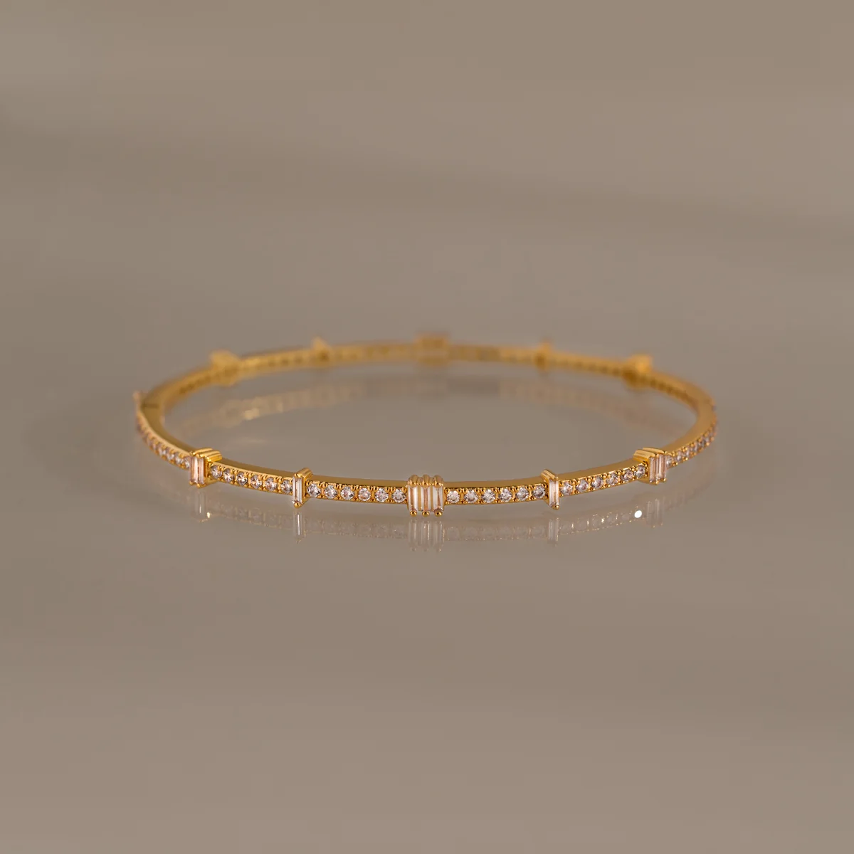 Classic Diamond Bangle Pair