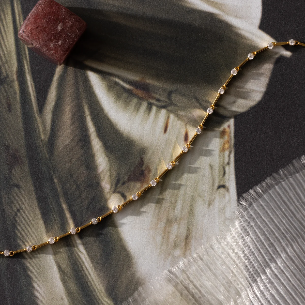 Slim Diamond Bangle — view 3