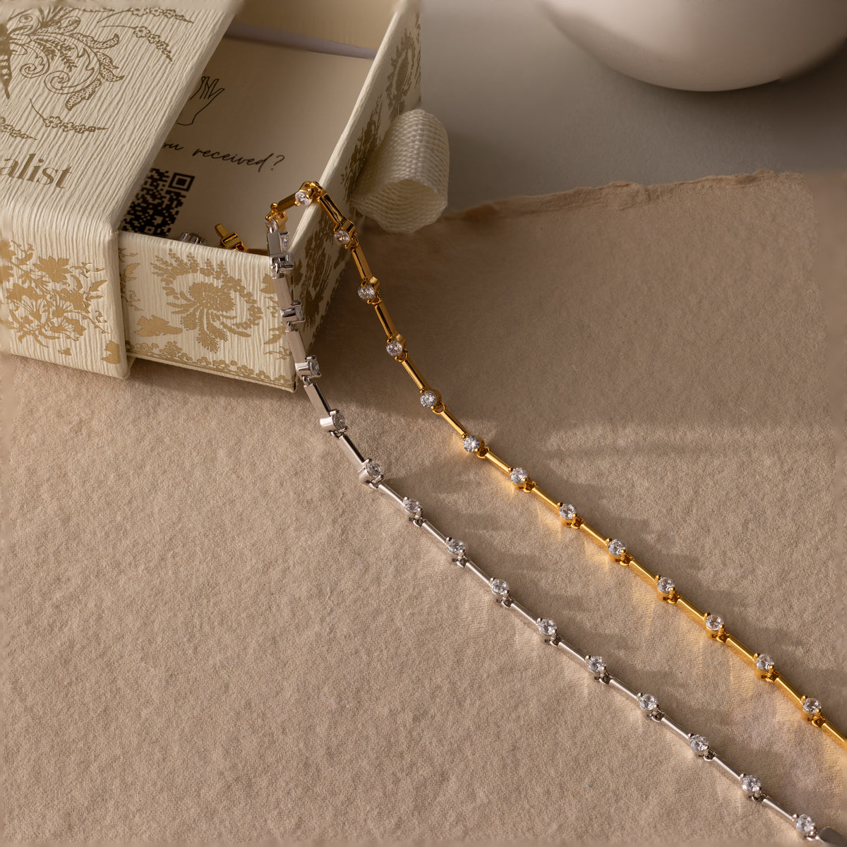 Slim Diamond Bangle — view 2