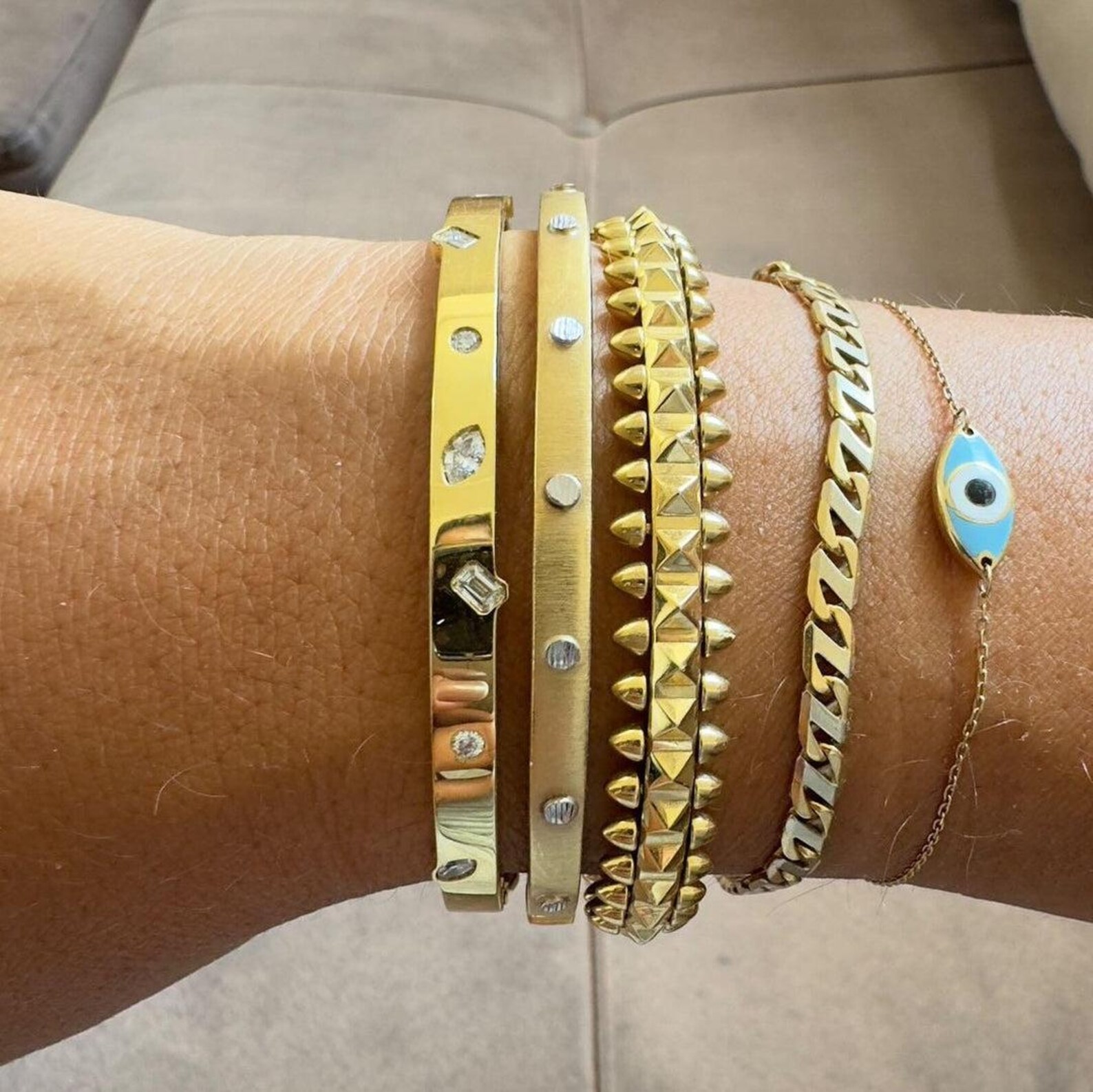 Everyday Diamond Bangle — view 5