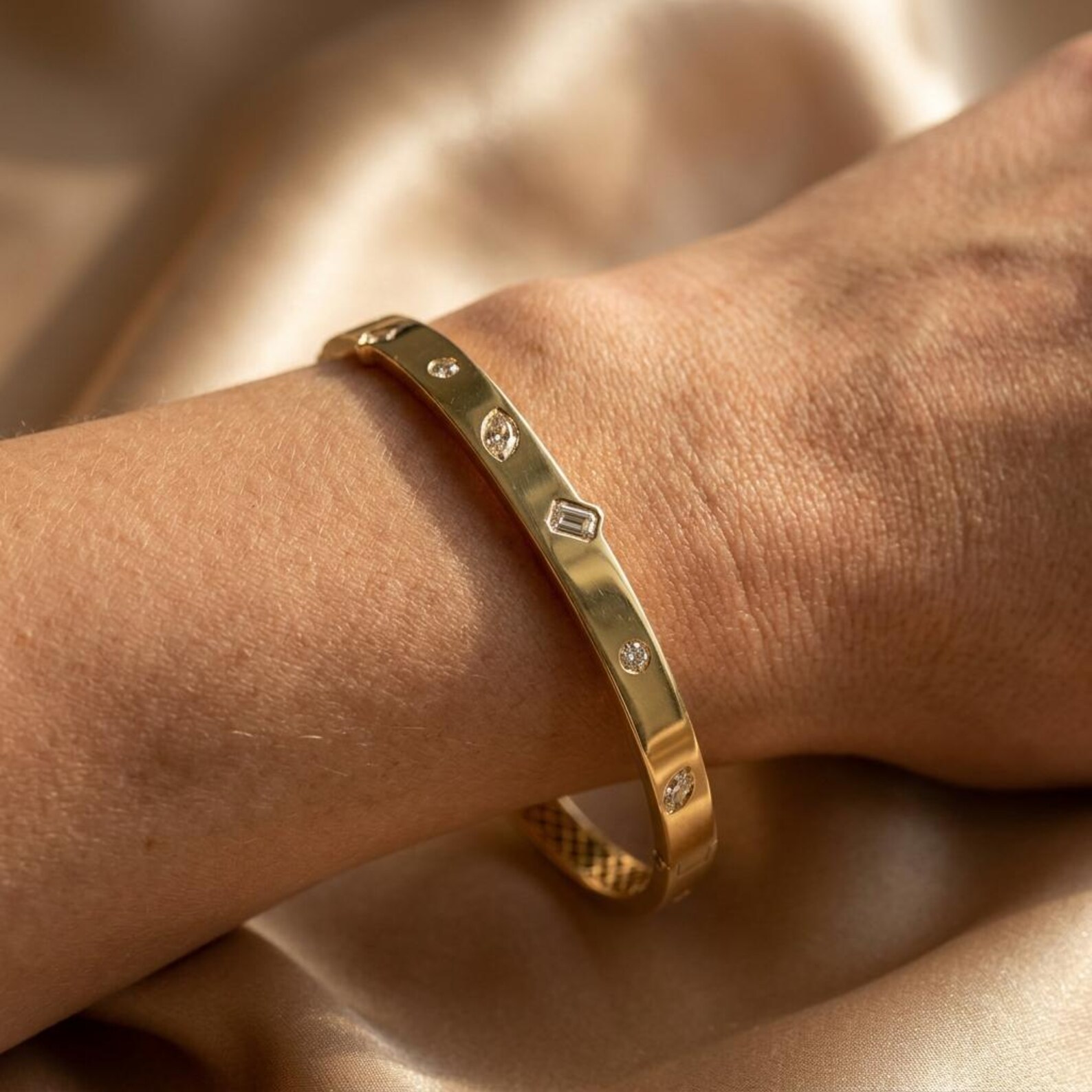 Everyday Diamond Bangle — view 3