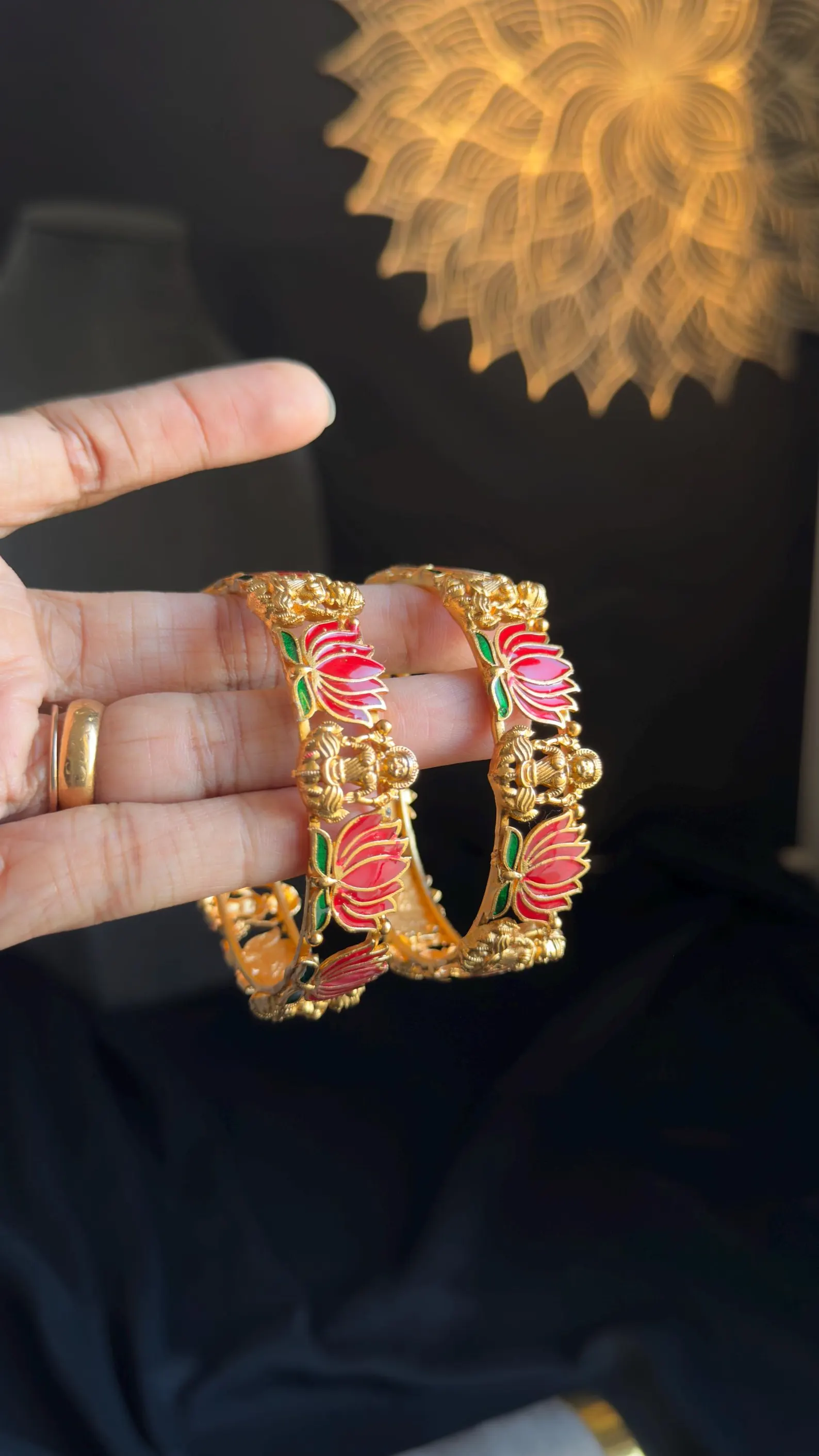Temple Motif Bangle Set — view 3