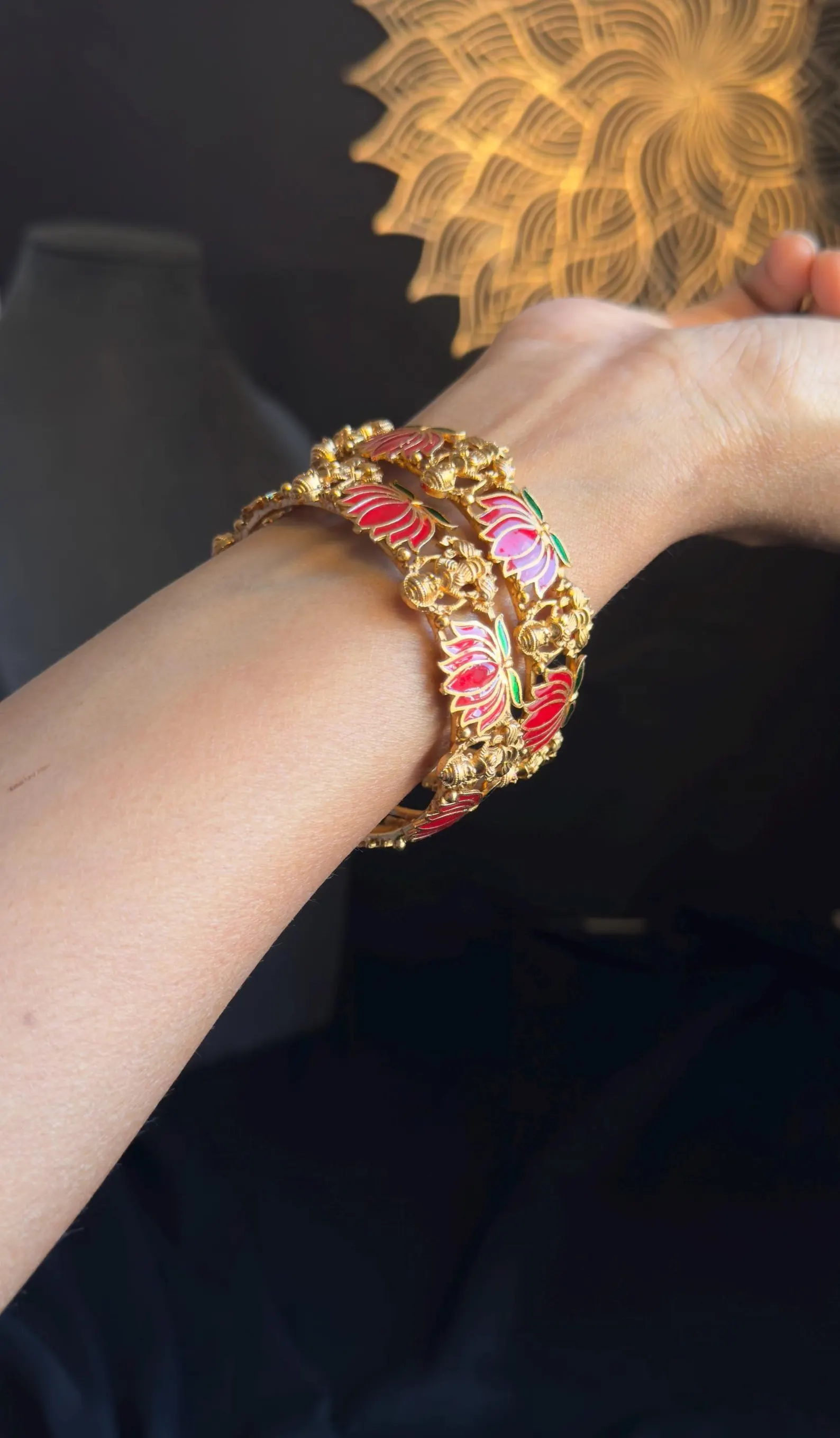 Temple Motif Bangle Set — view 2