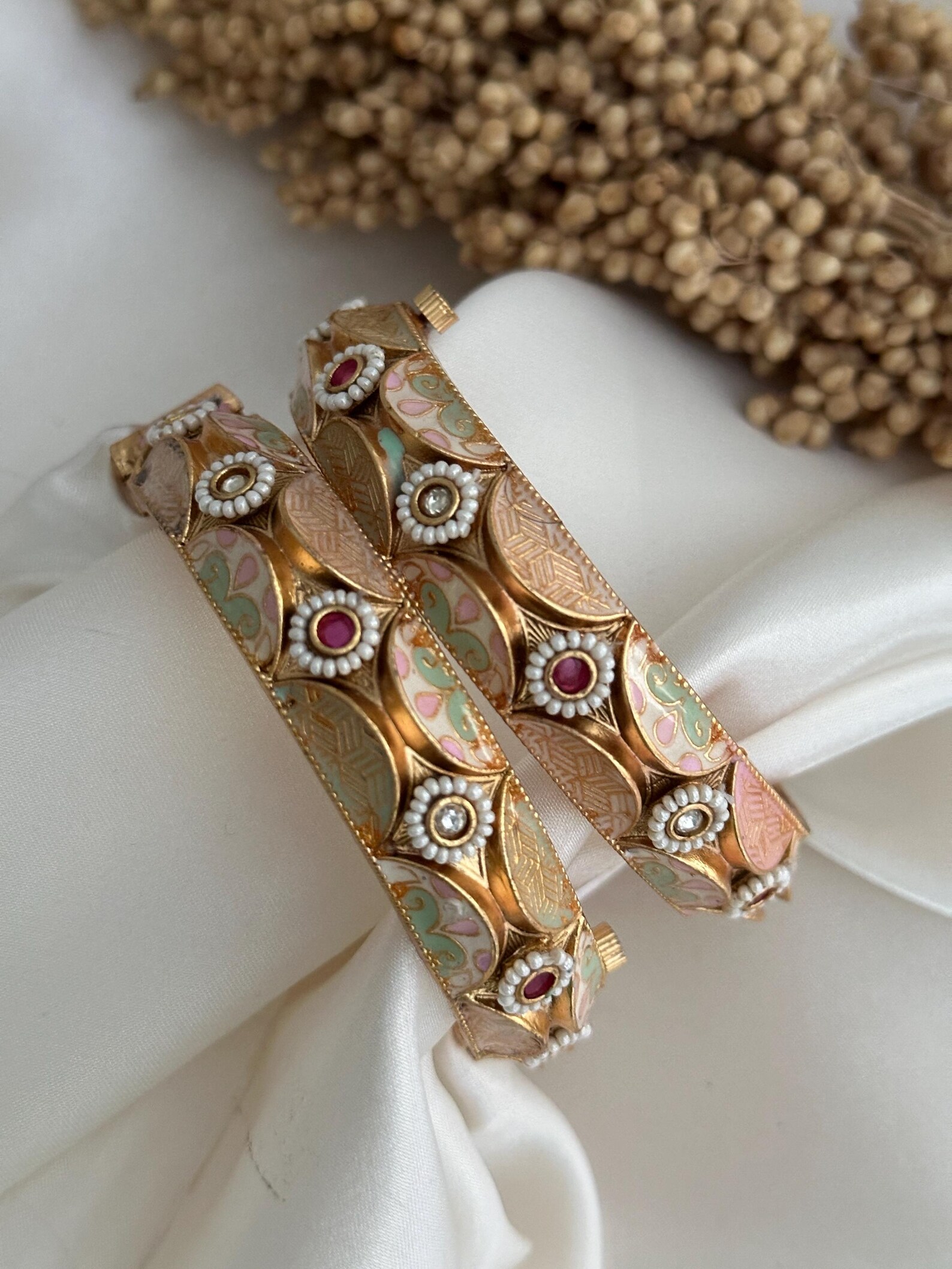 Royal Enamel Bangle Pair