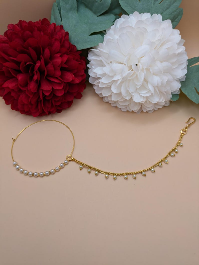 Pearl Drop Clip Nath