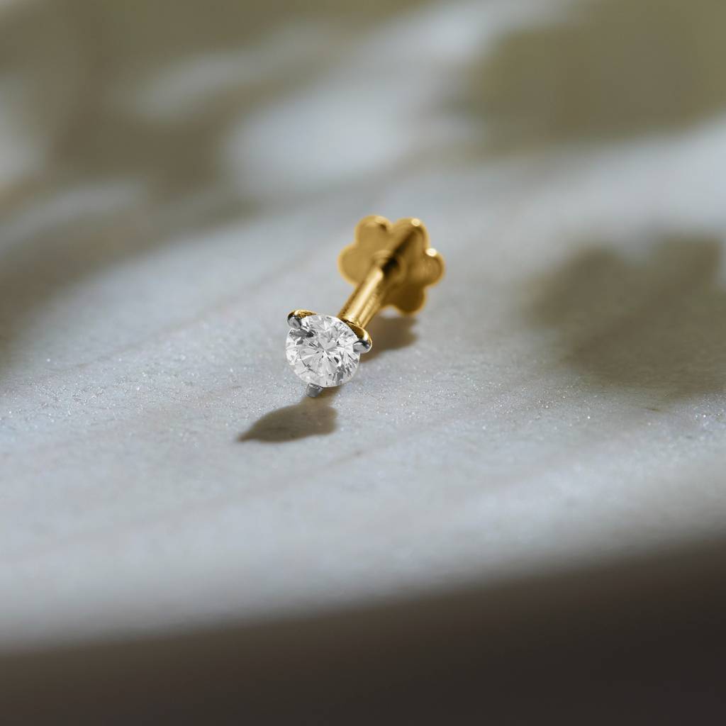 Delicate Diamond Stud