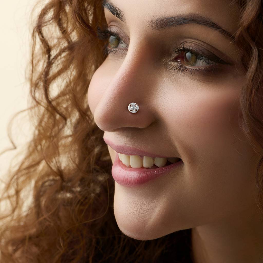 Classic Diamond Nose Stud — view 3