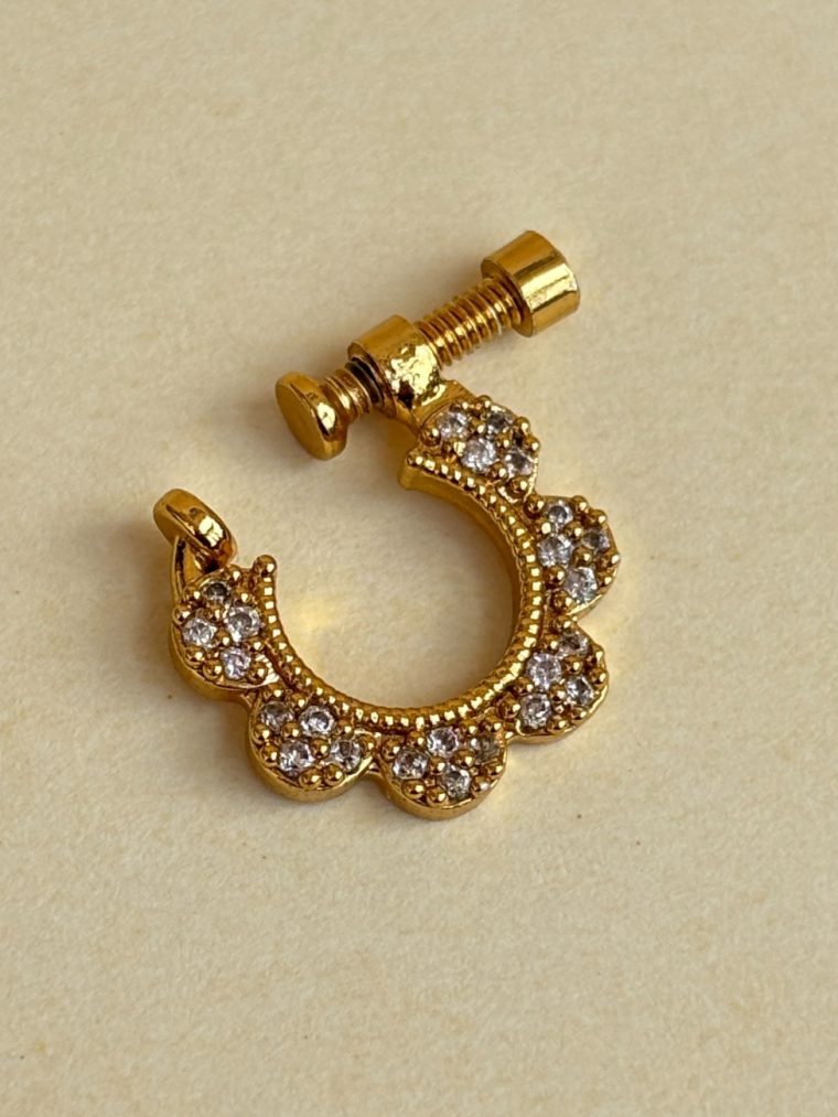 Minimal Gold Nose Pin