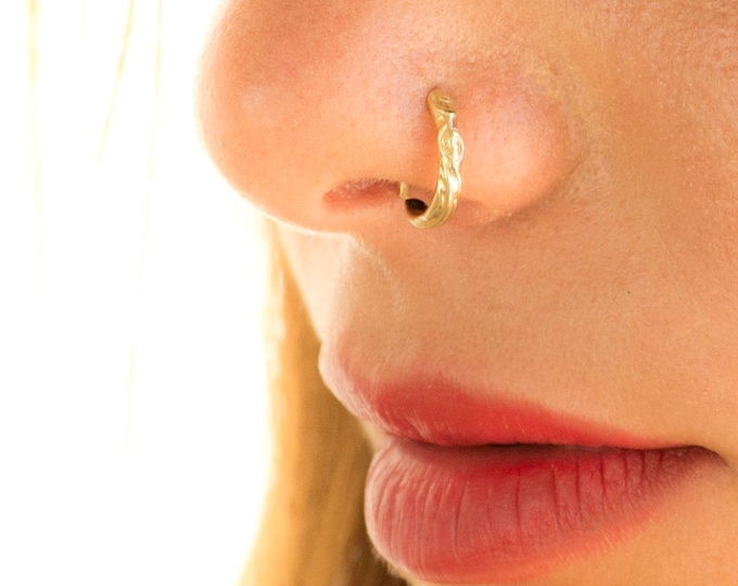 Delicate Nose Hoop Ring — view 2