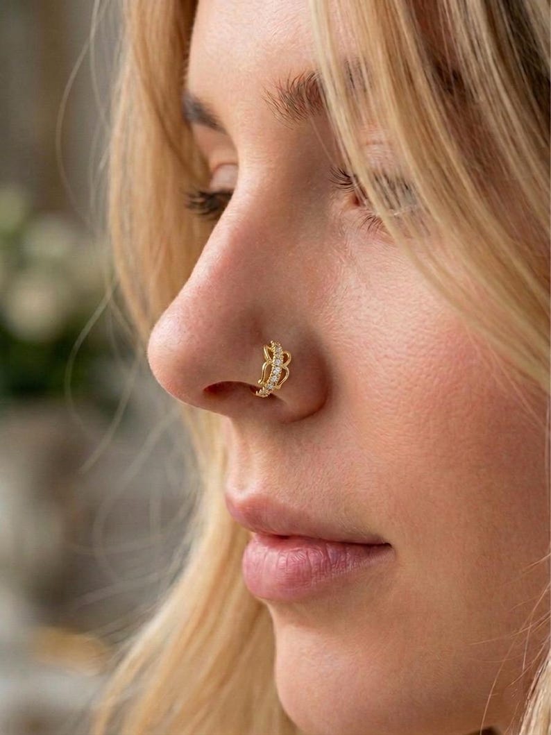Minimal Nose Ring Hoop
