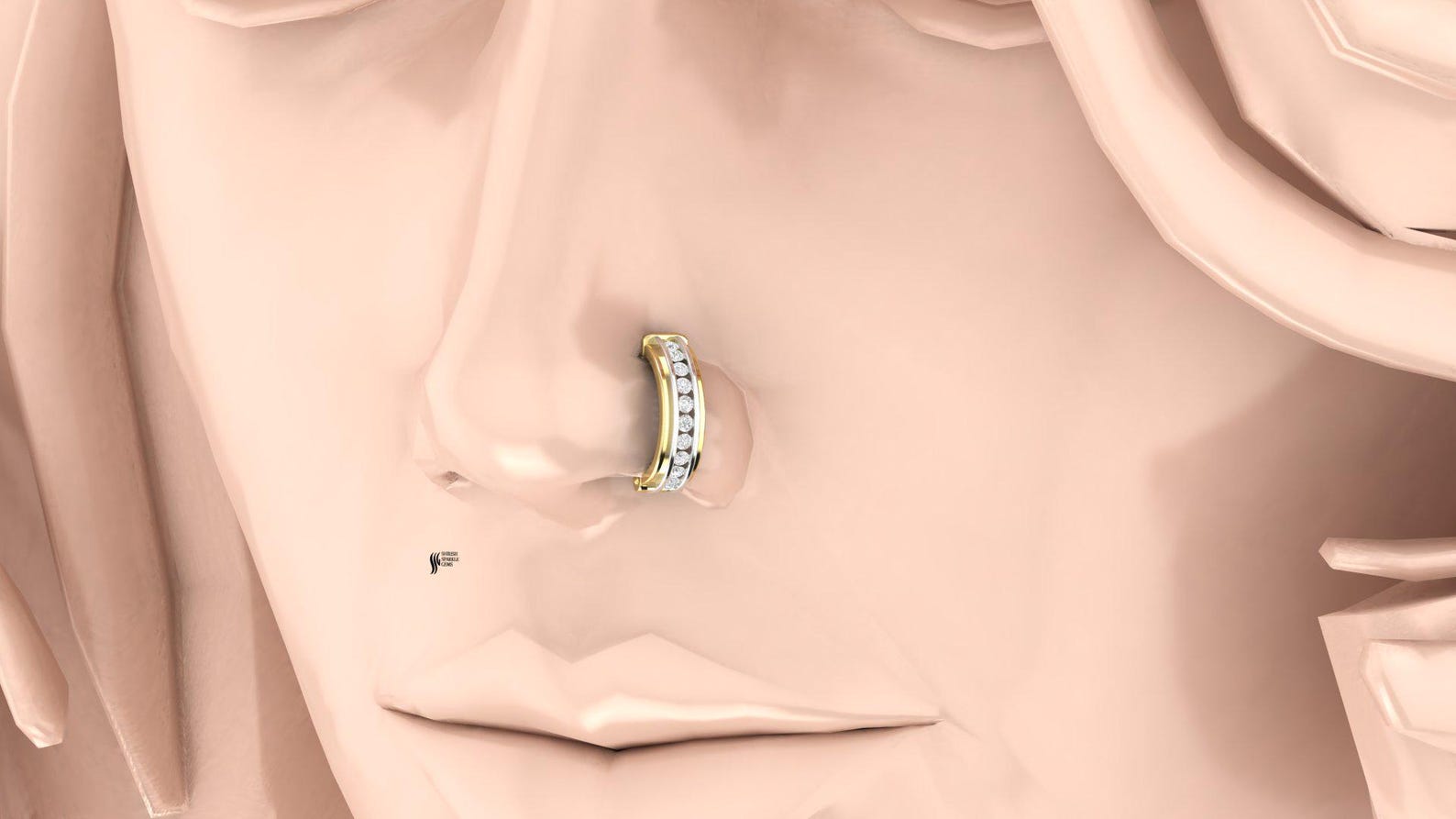 Twisted Nose Hoop Ring — view 4