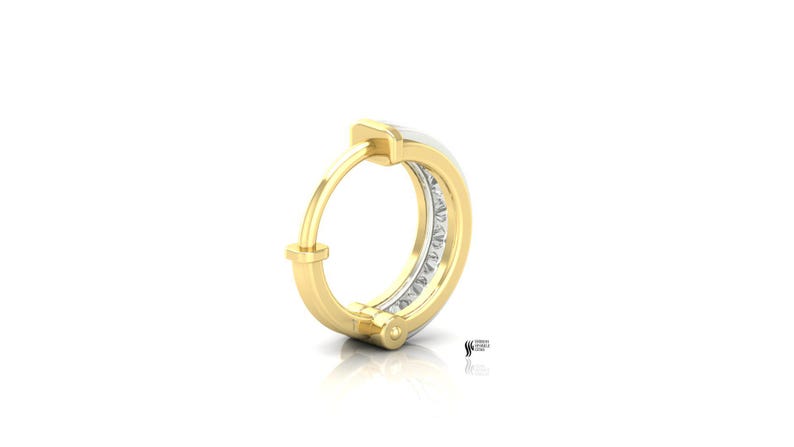 Twisted Nose Hoop Ring — view 5