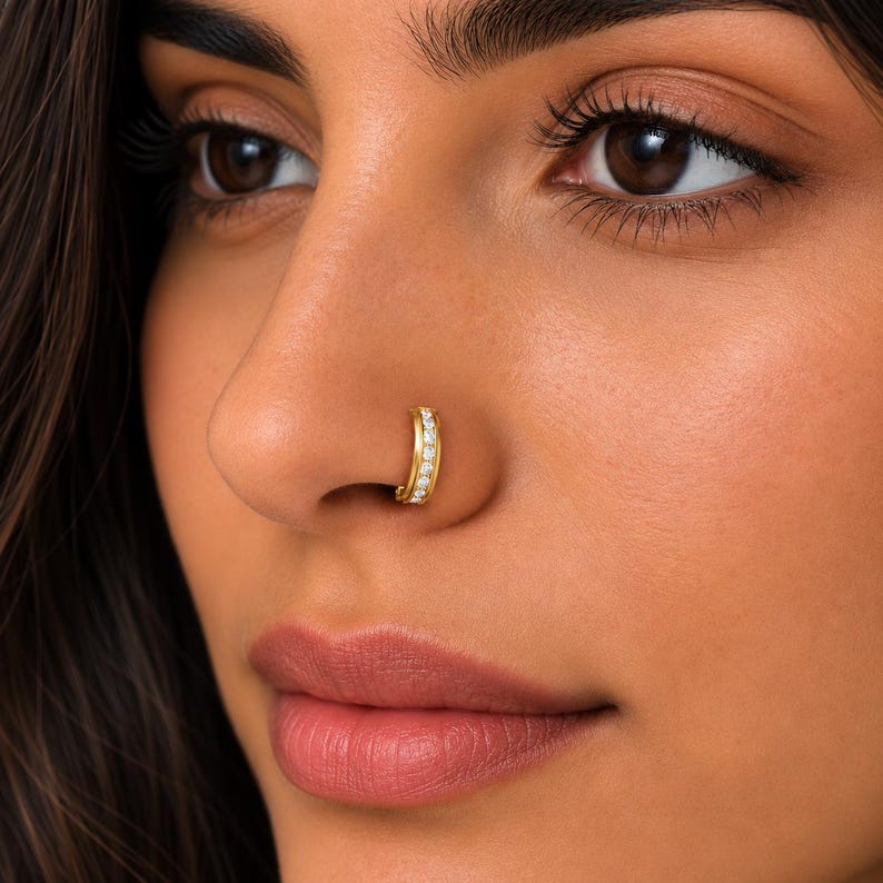 Twisted Nose Hoop Ring — view 7