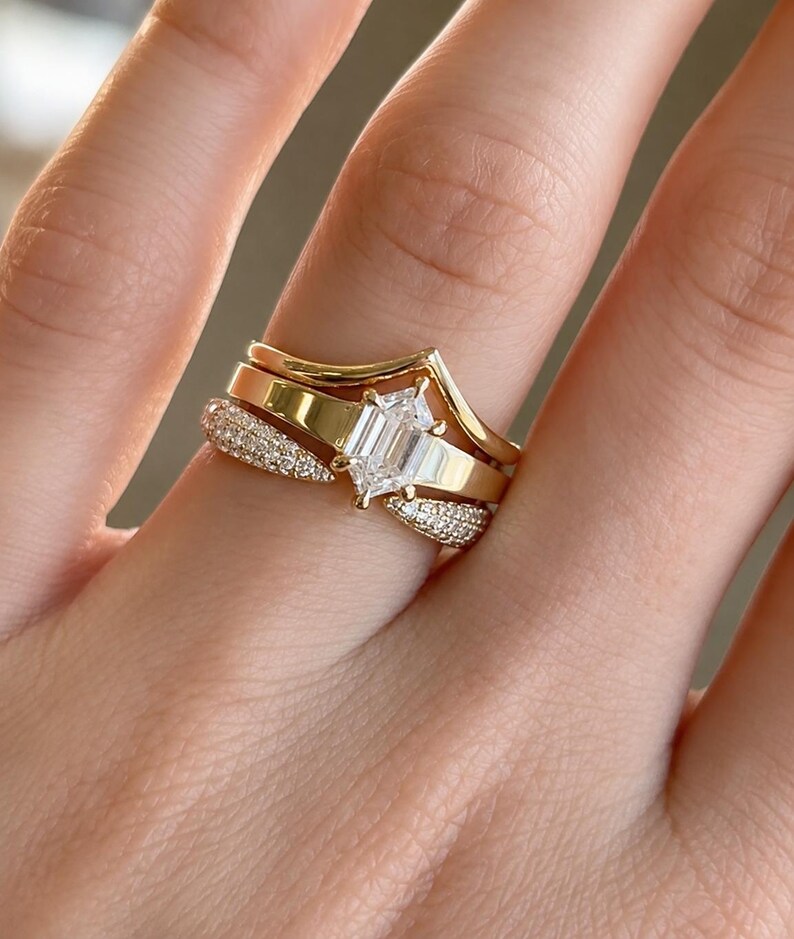 Radiant Cut Solitaire Ring — view 2