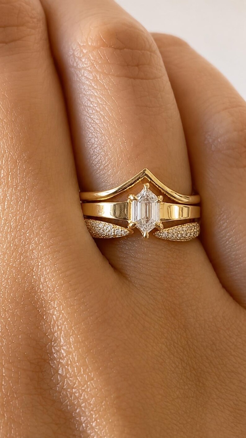 Radiant Cut Solitaire Ring — view 3