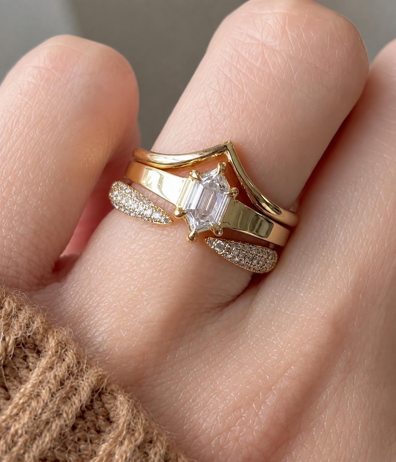 Radiant Cut Solitaire Ring — view 4