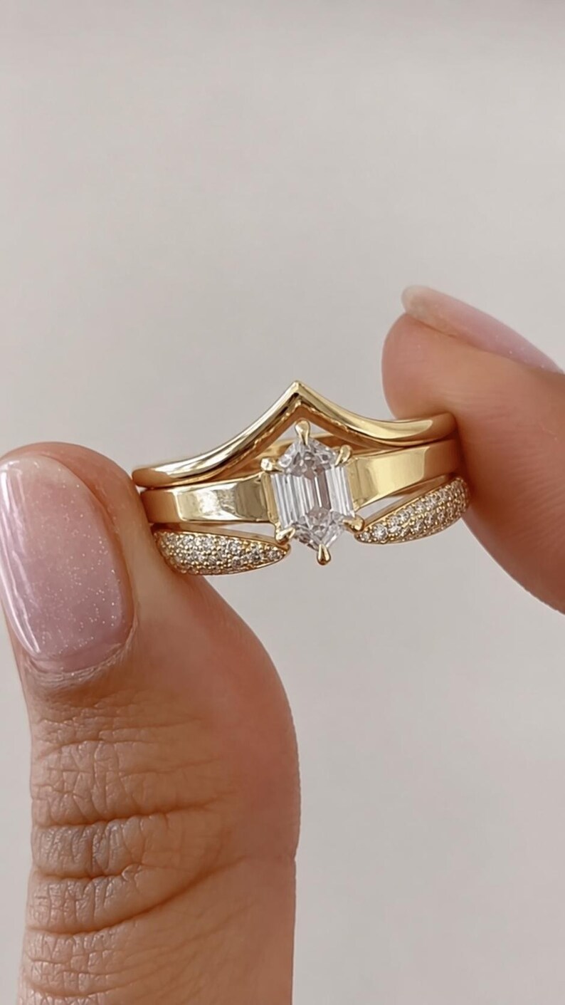 Radiant Cut Solitaire Ring — view 5