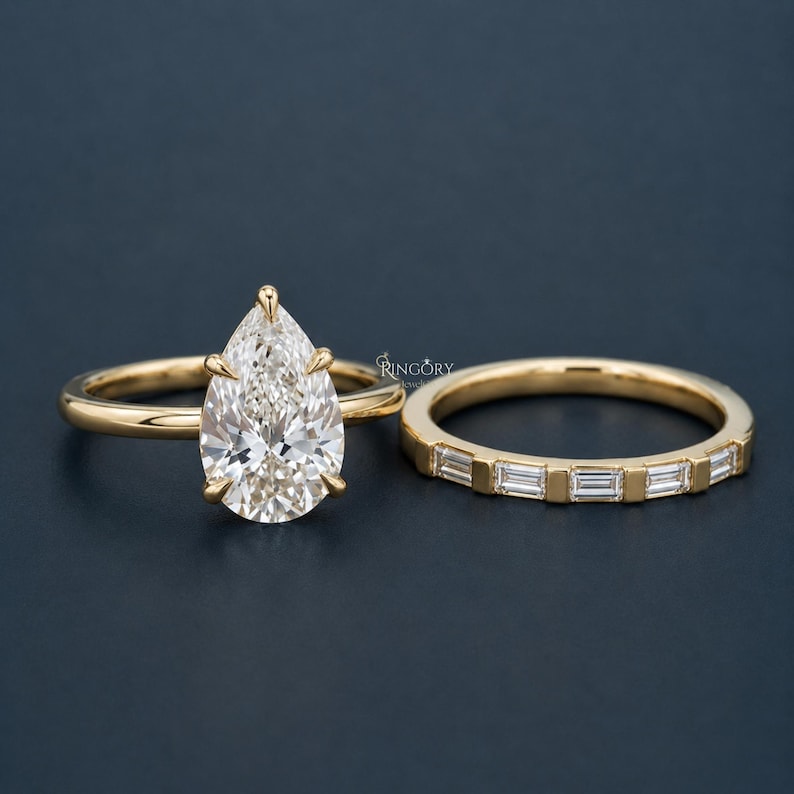 Elegant Halo Solitaire Ring — view 3