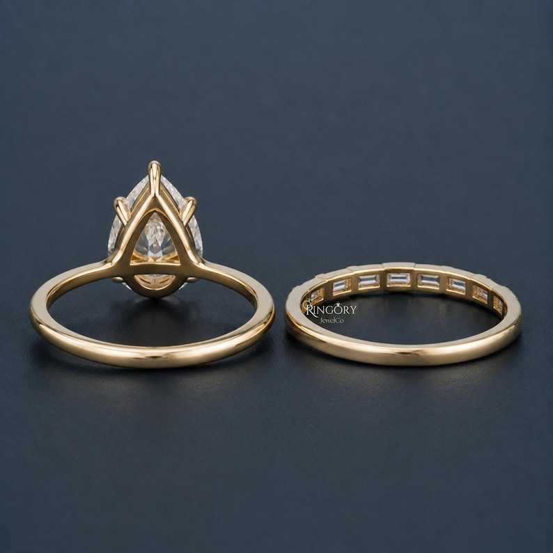 Elegant Halo Solitaire Ring — view 4