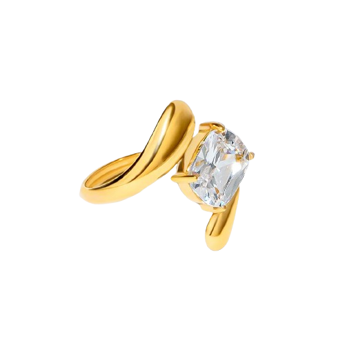 Petite Solitaire Engagement Ring — view 4