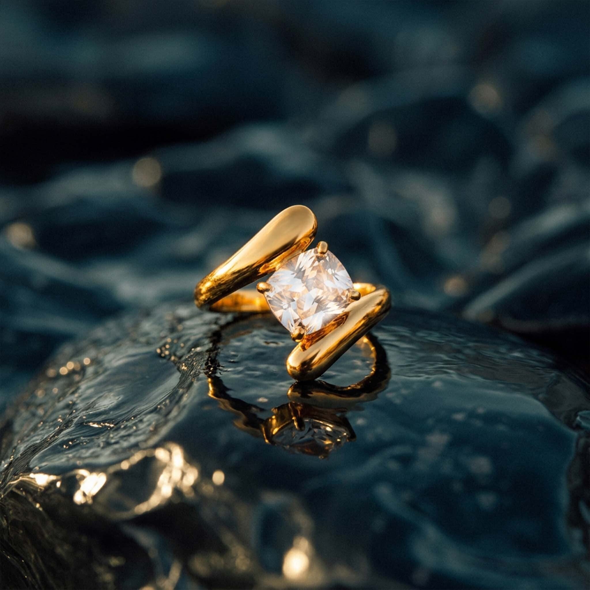 Petite Solitaire Engagement Ring