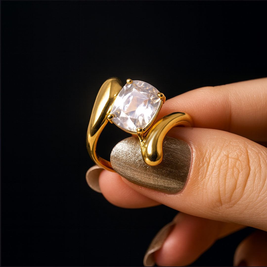 Petite Solitaire Engagement Ring — view 5