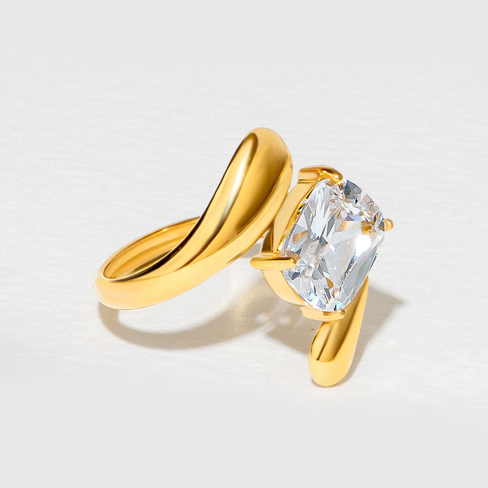 Petite Solitaire Engagement Ring — view 6