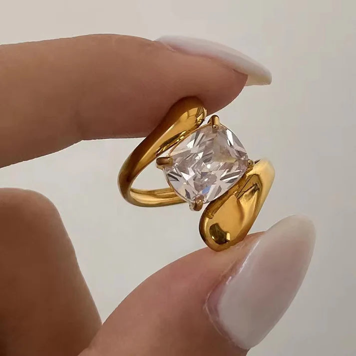 Petite Solitaire Engagement Ring — view 7