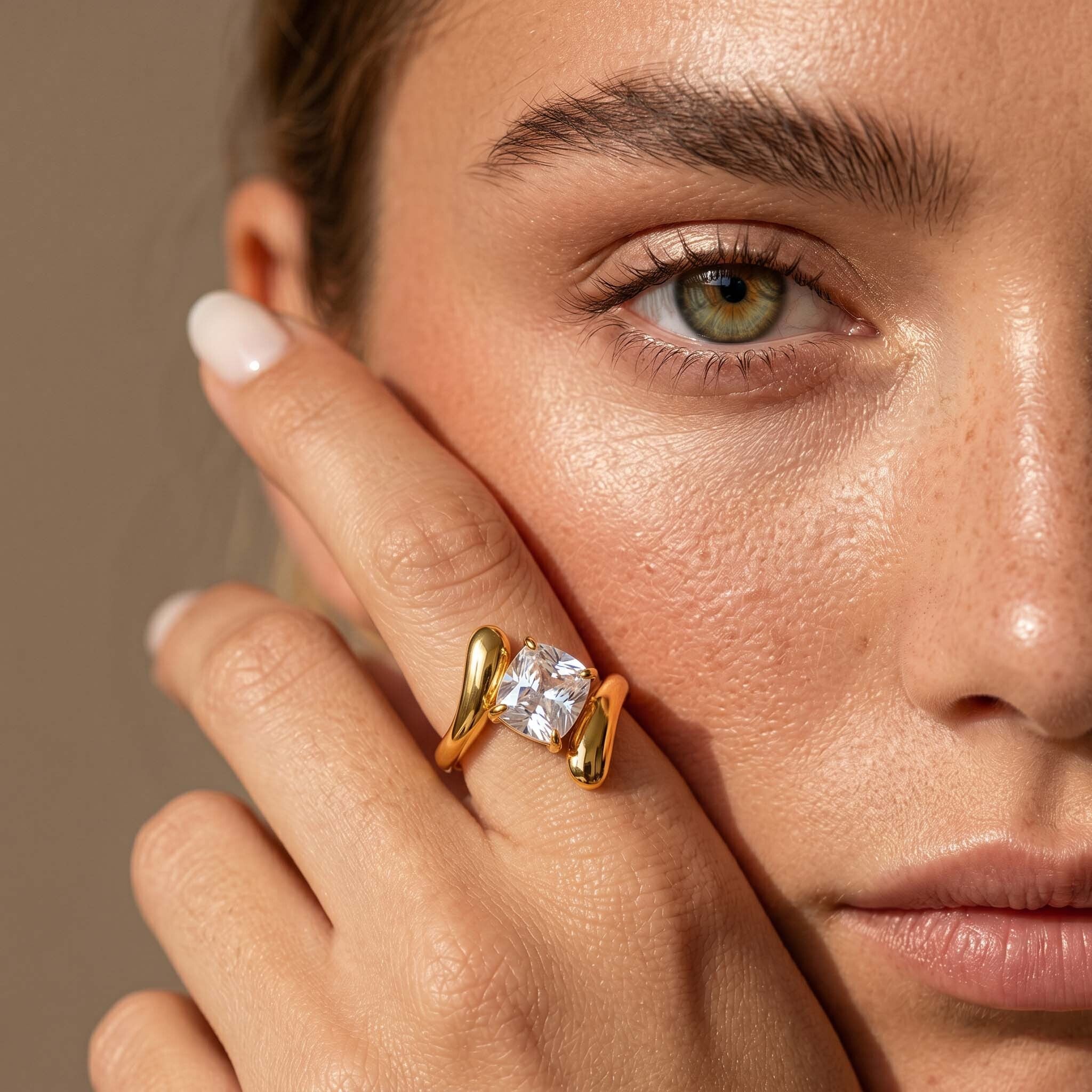 Petite Solitaire Engagement Ring — view 8