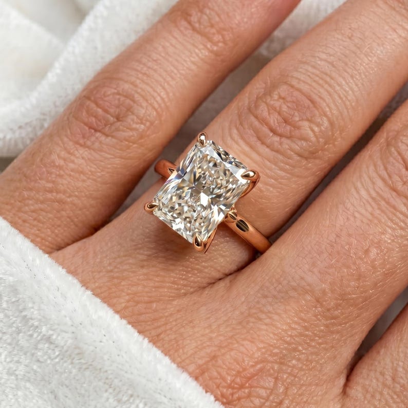 Radiant Diamond Ring — view 4