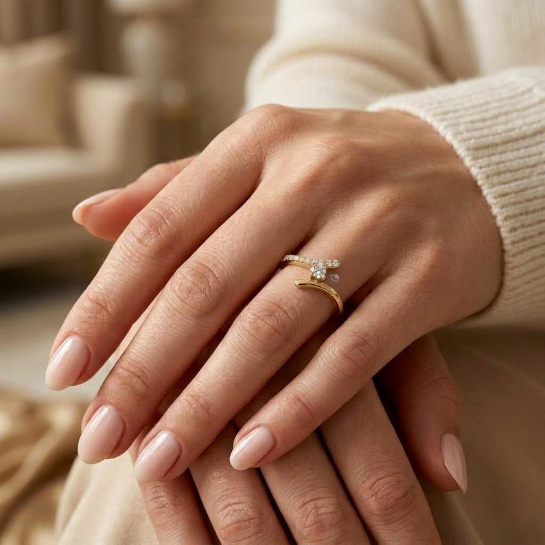 Elegant Halo Ring — view 5