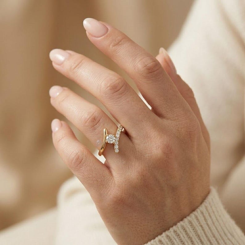 Elegant Halo Ring — view 6
