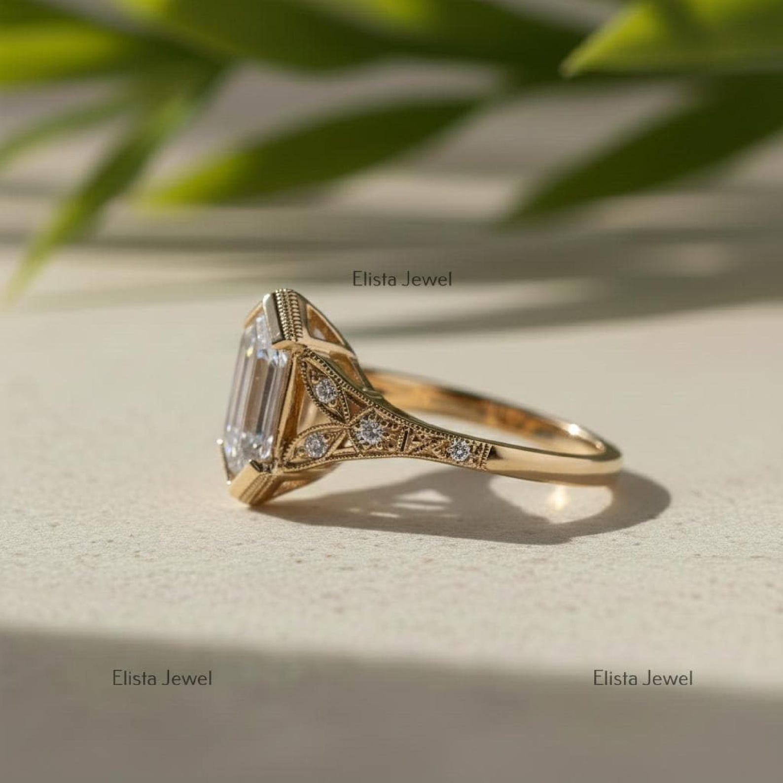 Petite Solitaire Ring — view 2