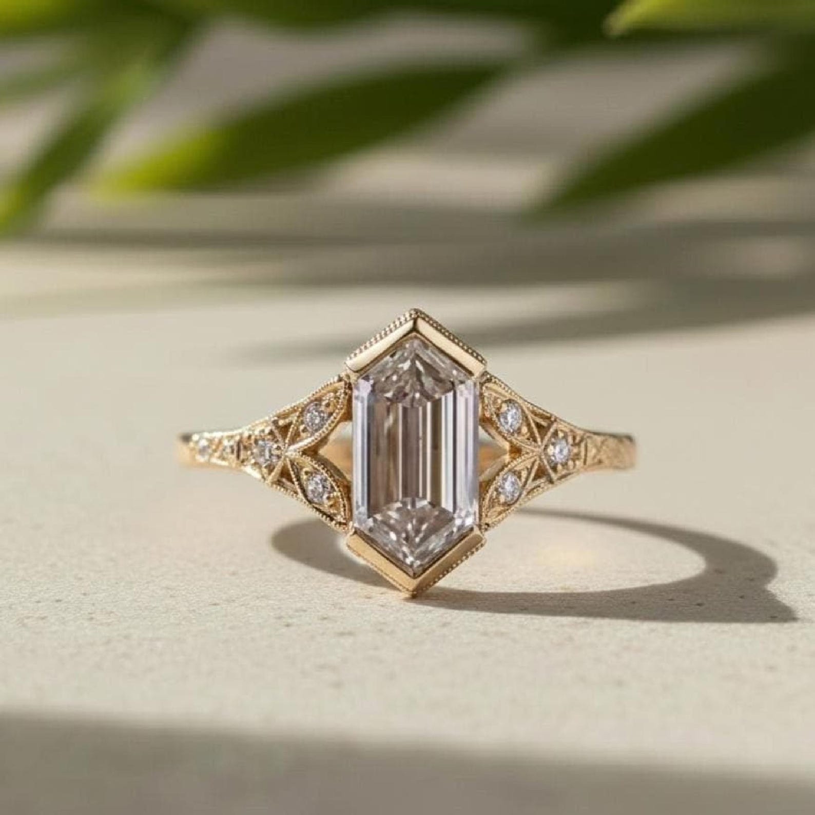 Petite Solitaire Ring — view 3