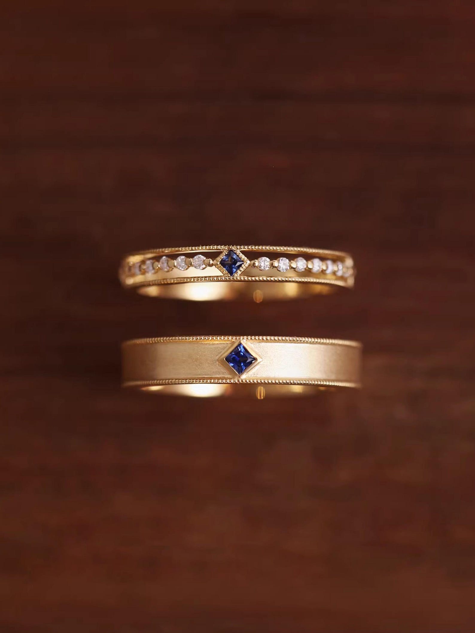 His & Her Diamond Rings — view 2