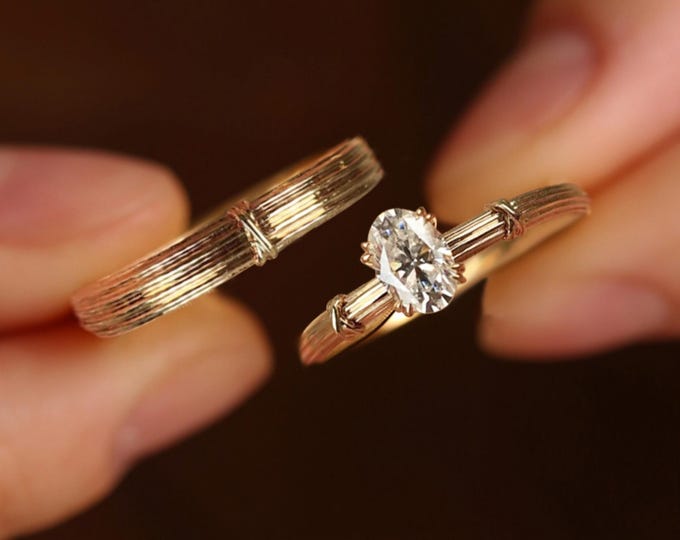 Twin Diamond Bands — view 2
