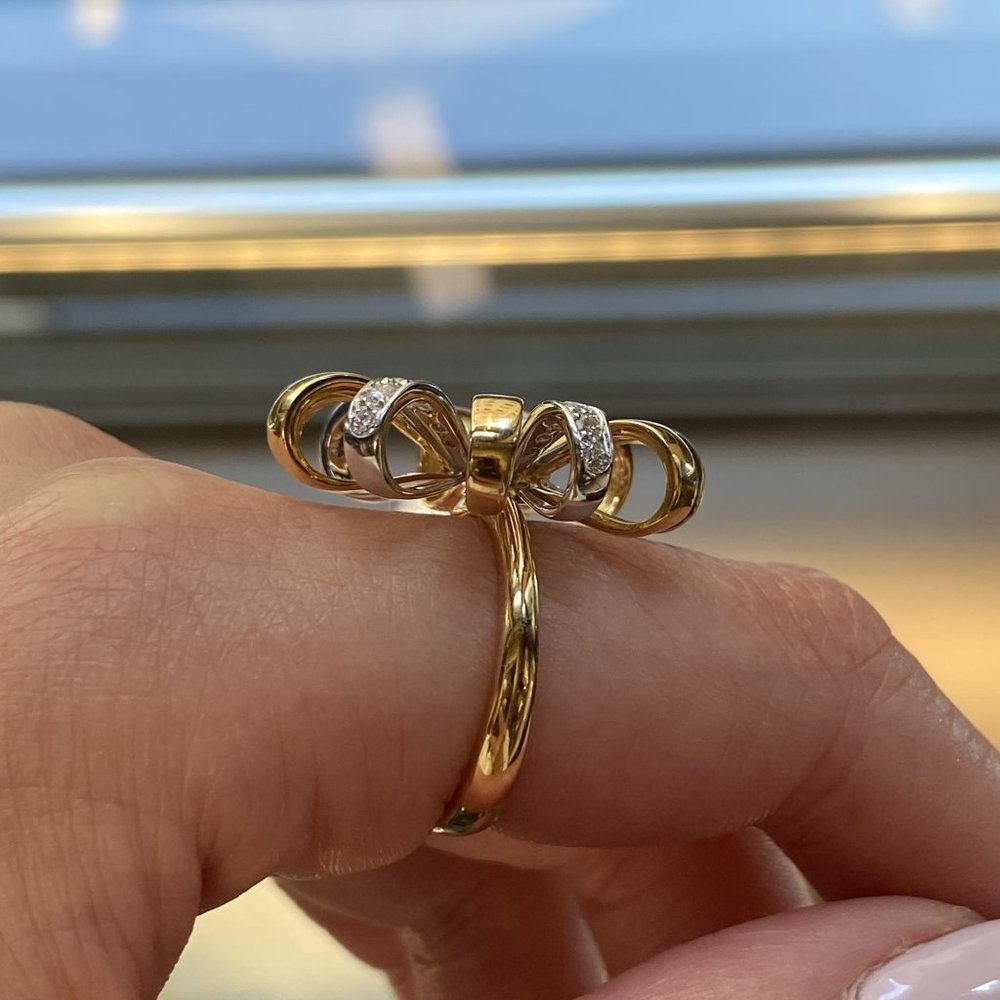 Floral Diamond Ring — view 2