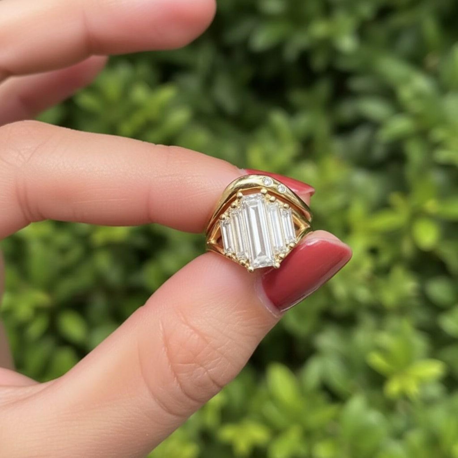 Oversized Diamond Ring — view 4