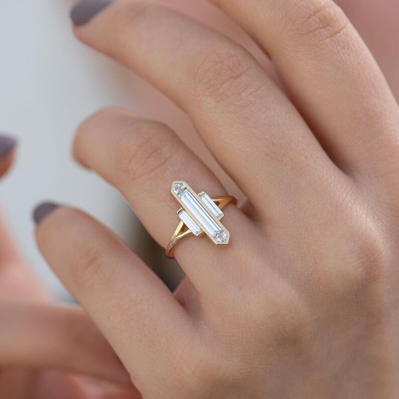 Layered Diamond Ring — view 2