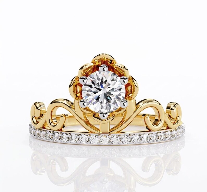 Crown Diamond Ring
