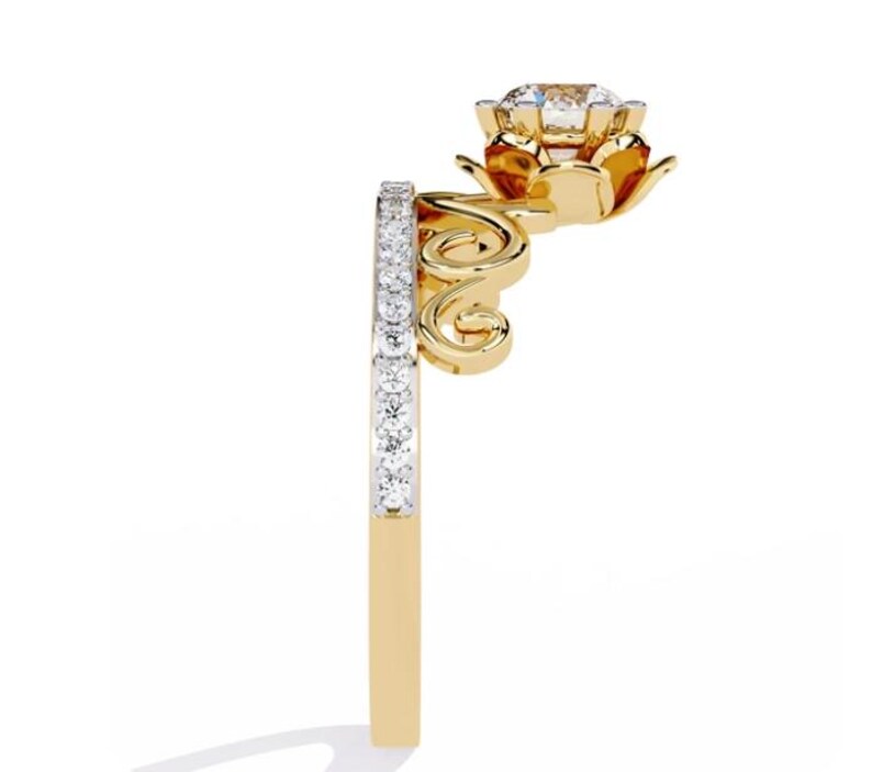 Crown Diamond Ring — view 2