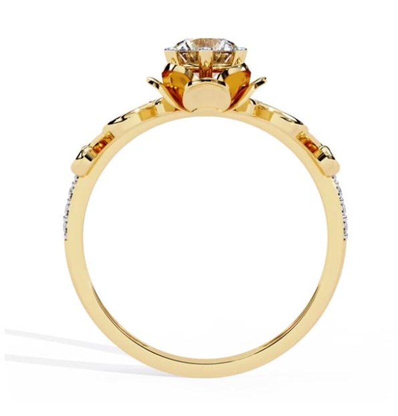 Crown Diamond Ring — view 3