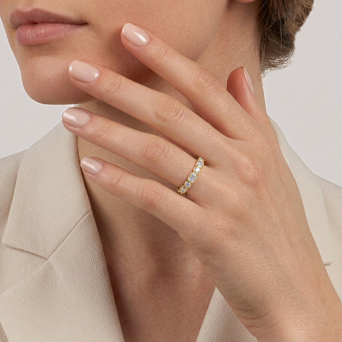 Twisted Diamond Band — view 2