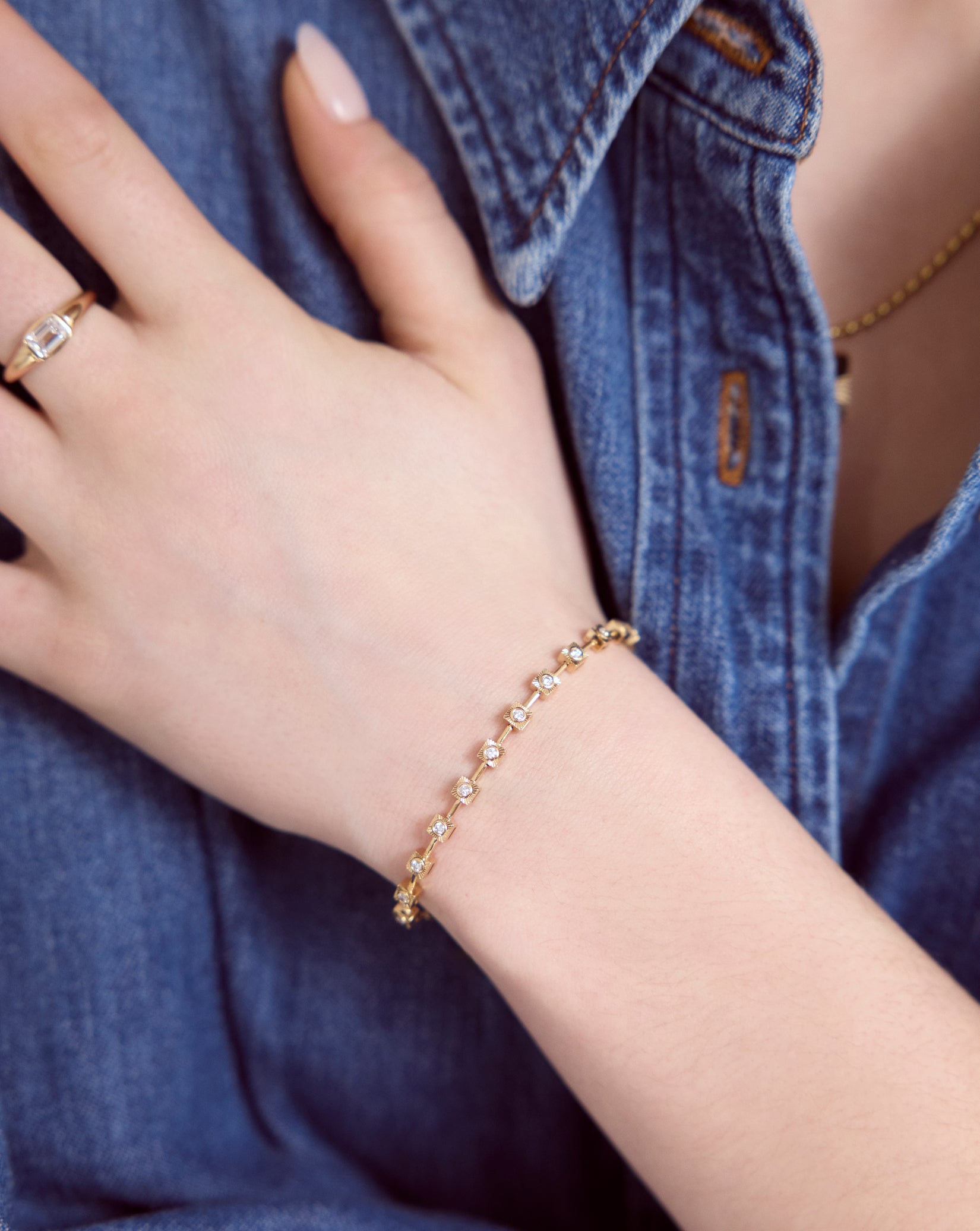 Classic Diamond Tennis Bracelet — view 2