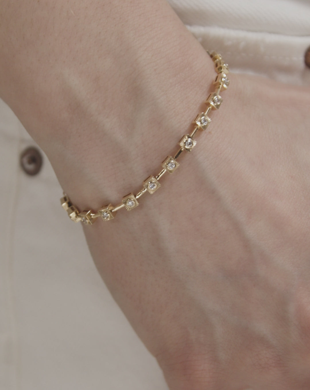 Classic Diamond Tennis Bracelet — view 5