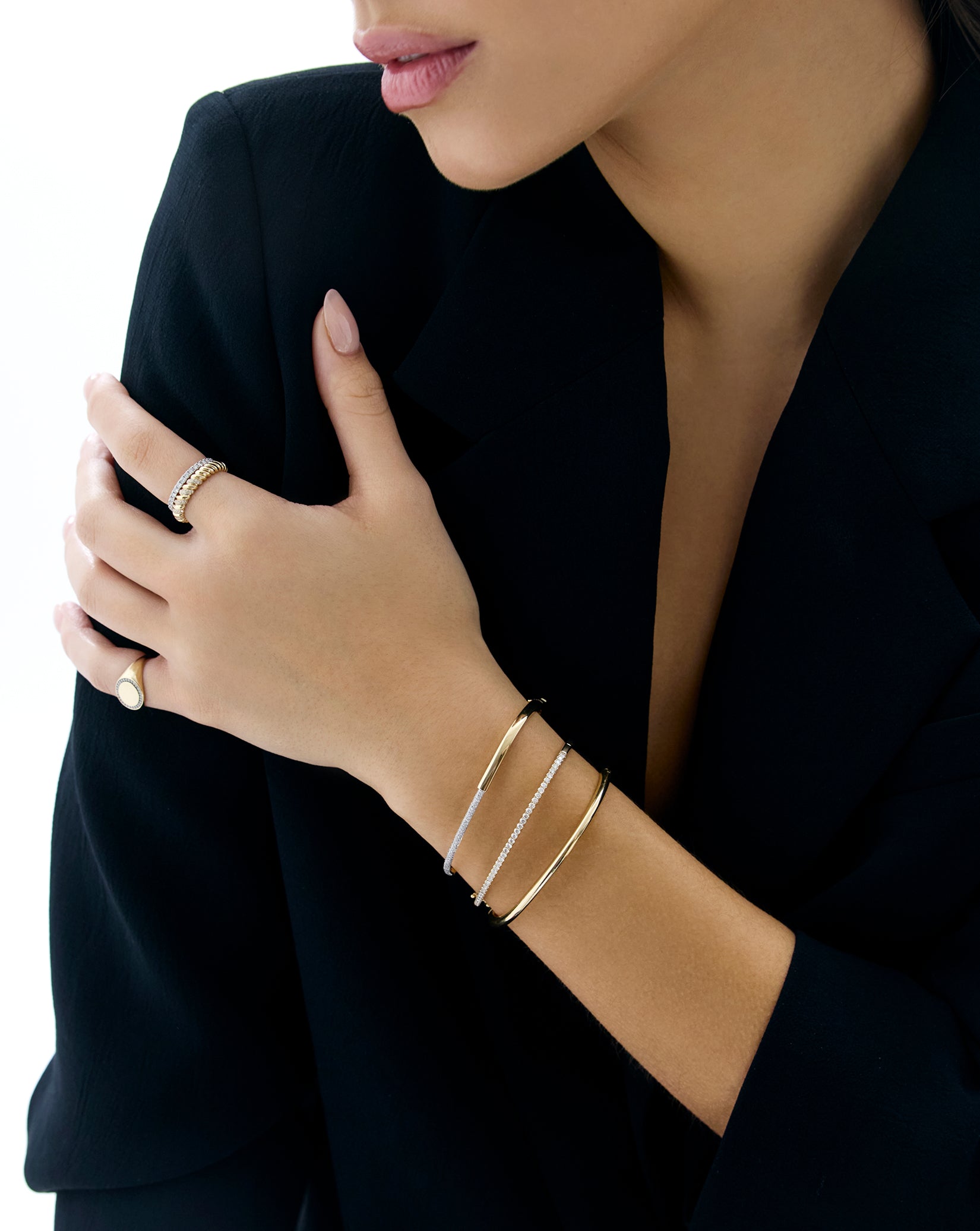 Statement Diamond Cuff — view 3