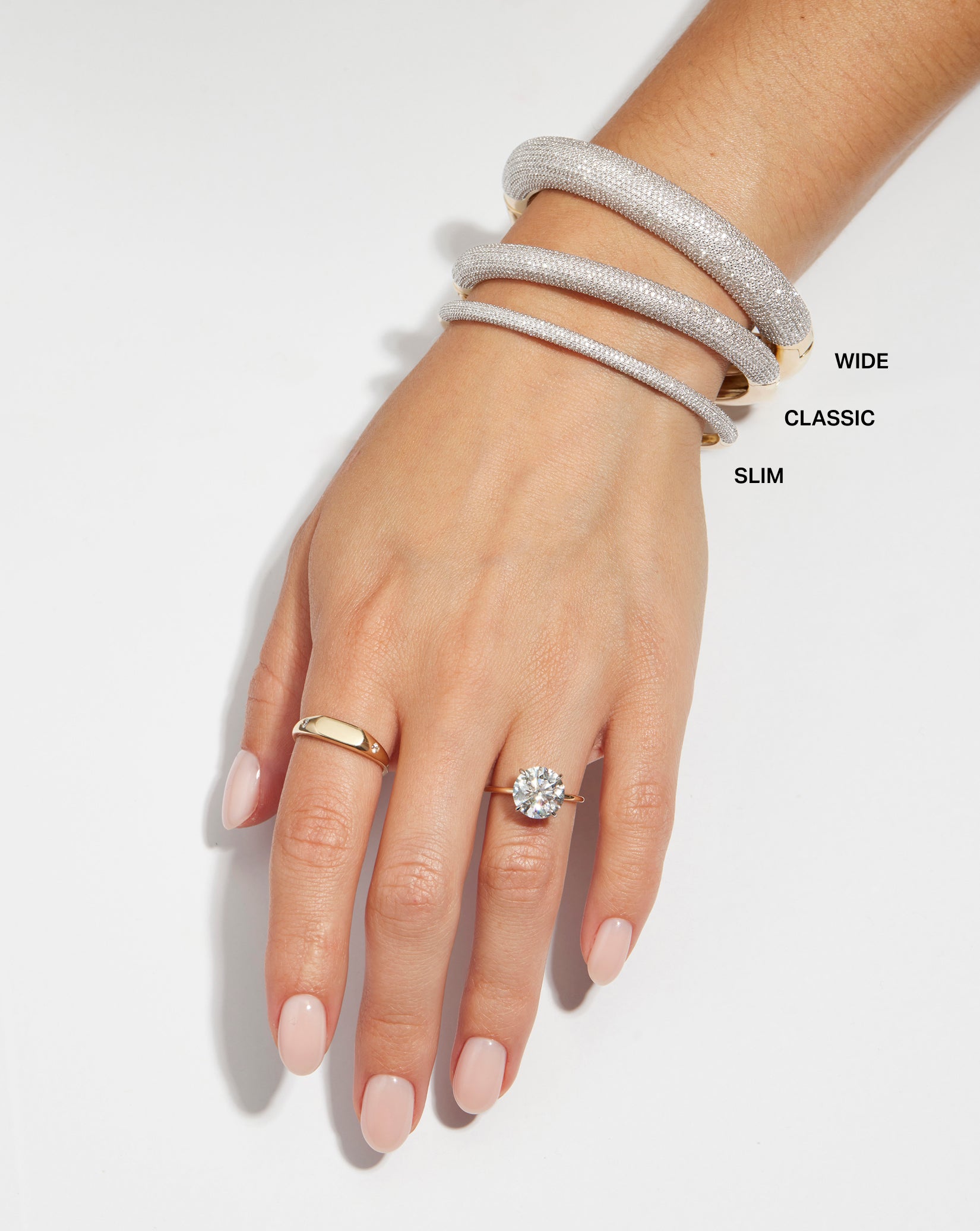 Bold Diamond Cuff — view 3